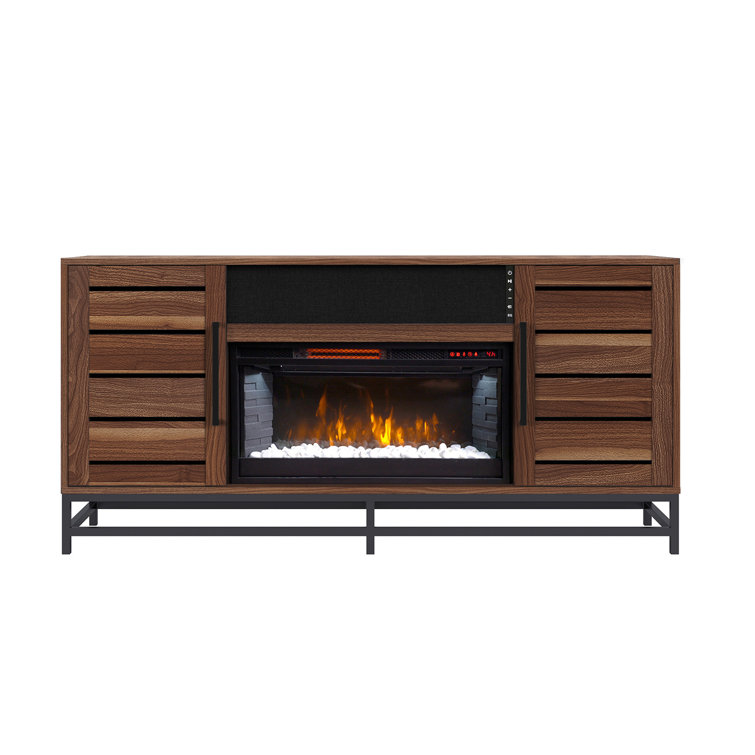 Greentouch TV Stand for TVs up to 65" with Electric Fireplace Included & Reviews Wayfair